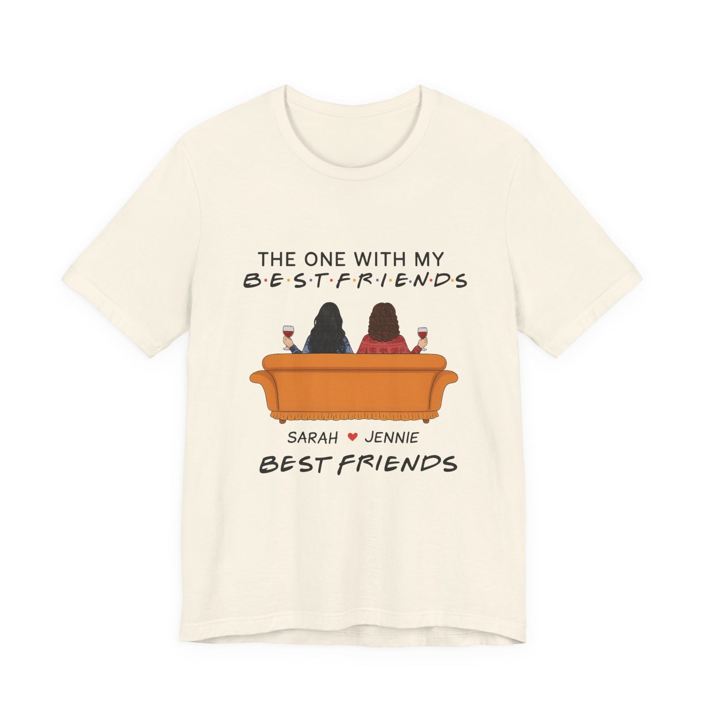 Best Friends Graphic Tee, Unisex Friendship T-Shirt, Gifts for Best Friends, Cute Casual Wear, Ideal for Birthdays, Friend Celebrations