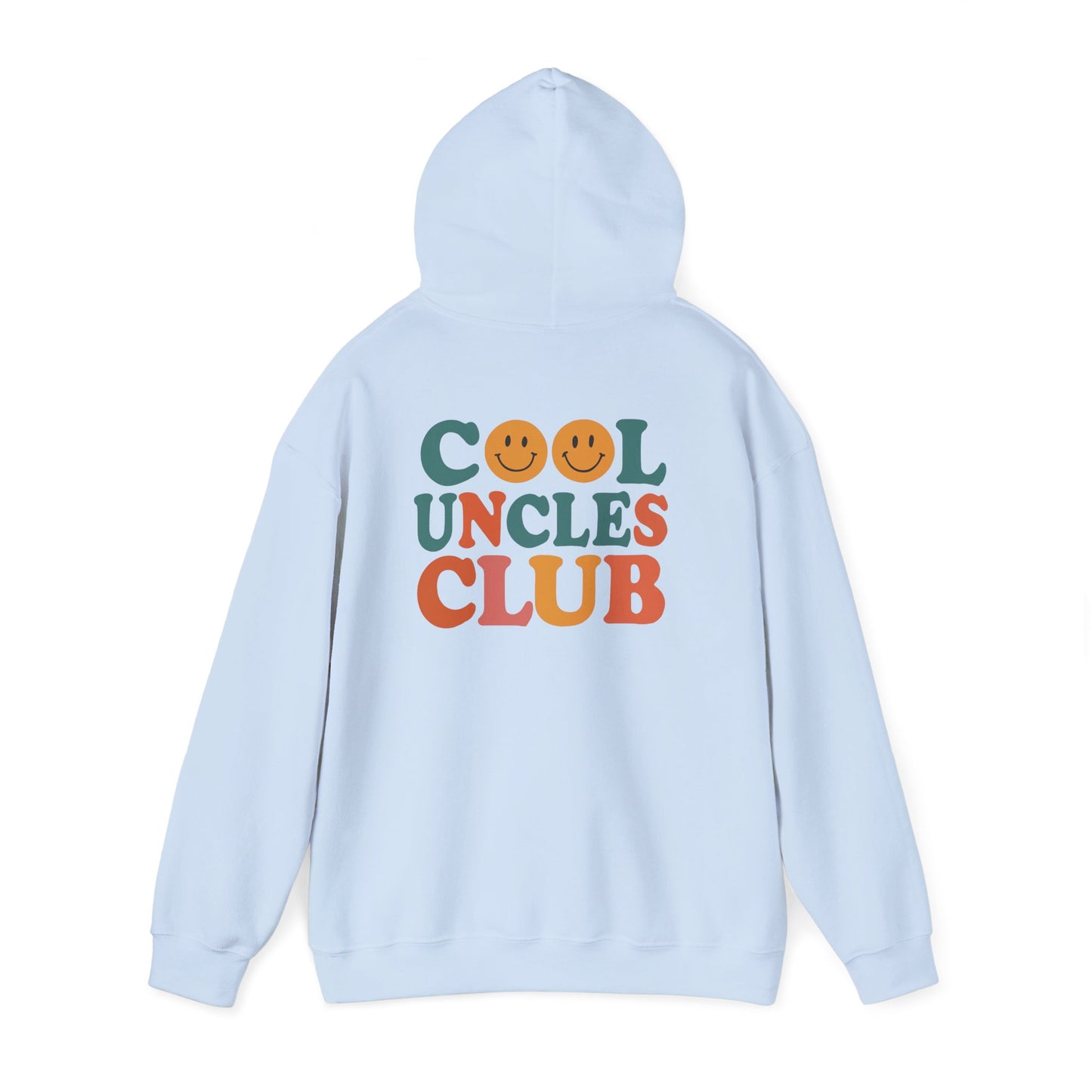 Cool Uncles Club Hooded Sweatshirt, Unisex Hoodie Gift, Cozy Sweatshirt for Uncles, Family Gathering Attire, Fun Graphic Hoodie