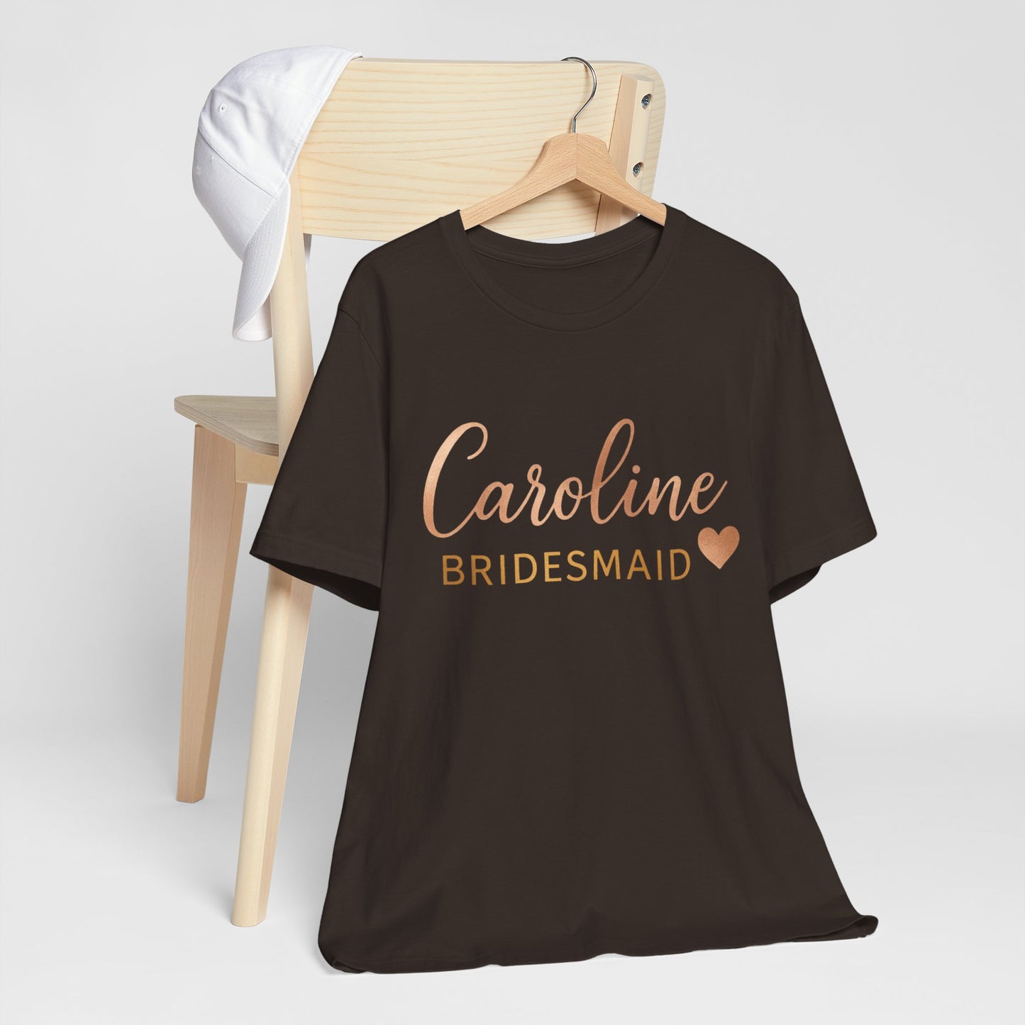 Bridesmaid T-Shirt, Customizable Team Tee, Unique Wedding Gift, Bridal Party Shirt, Memorable Engagement Celebration