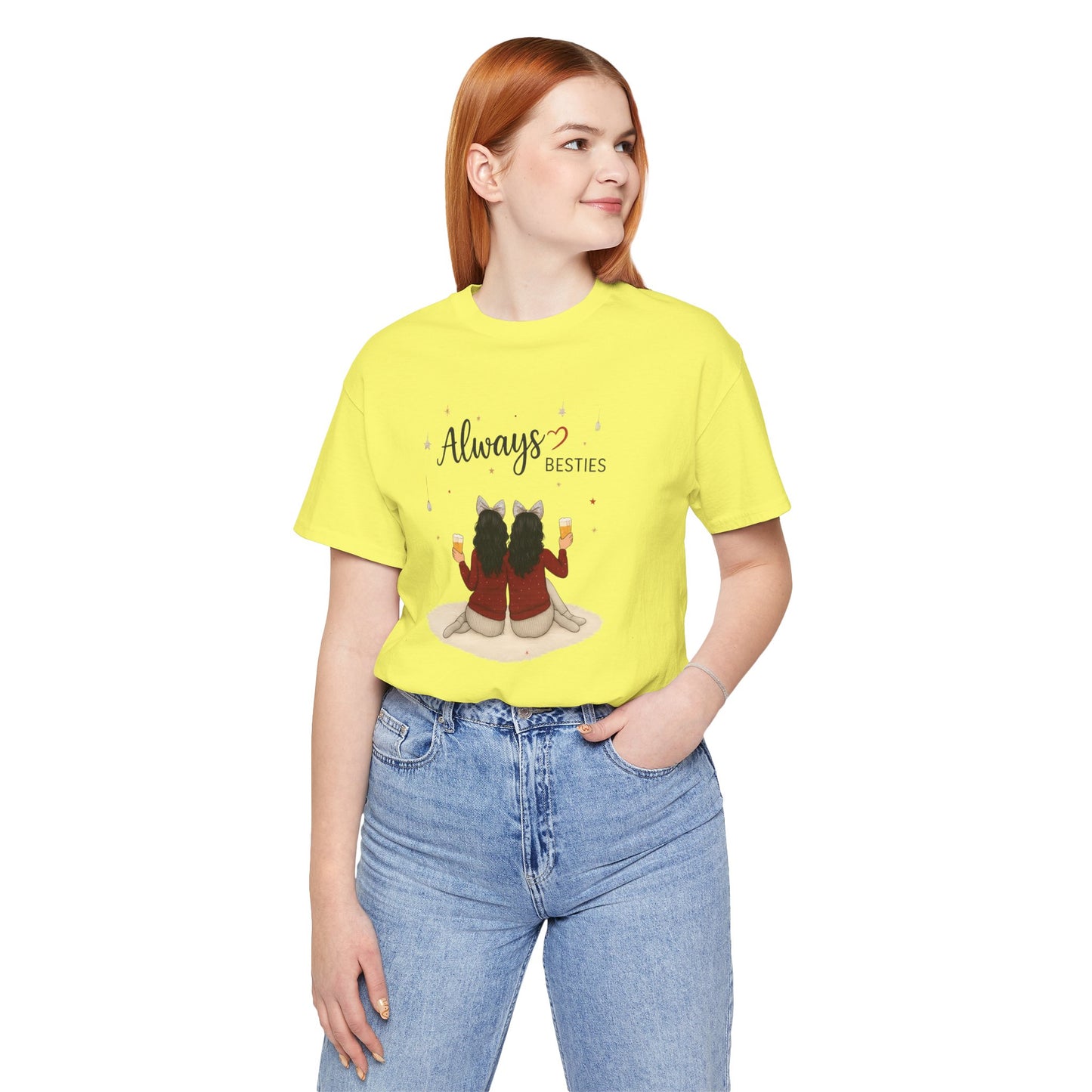 Always Besties Unisex T-Shirt - Perfect Gift for Friends, Best Friend Shirt, Casual Wear, Matching Tees, Friendship Day, Cute Tee
