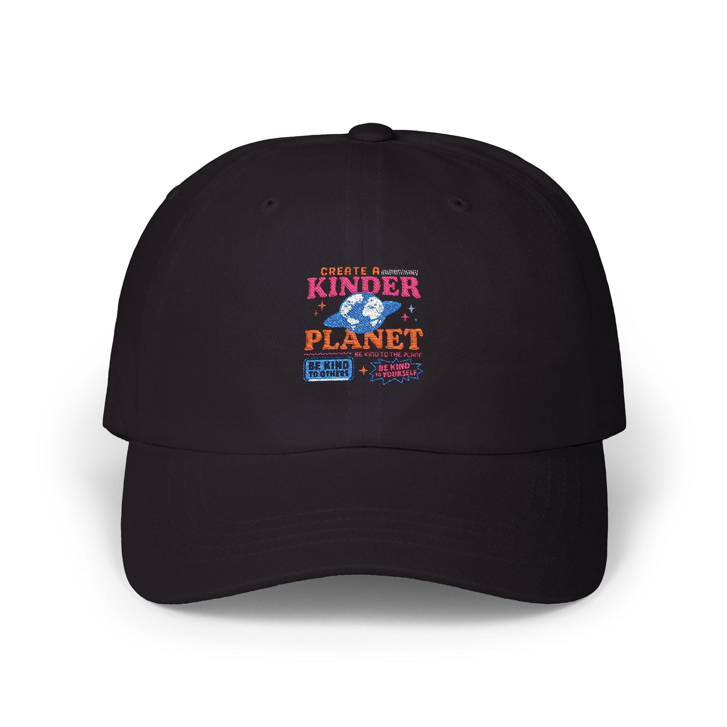 Kindness Quote Dad Cap | Classic White Baseball Hat for Outdoors, Gifts for Dad, Eco-Friendly Apparel, Great for Summer