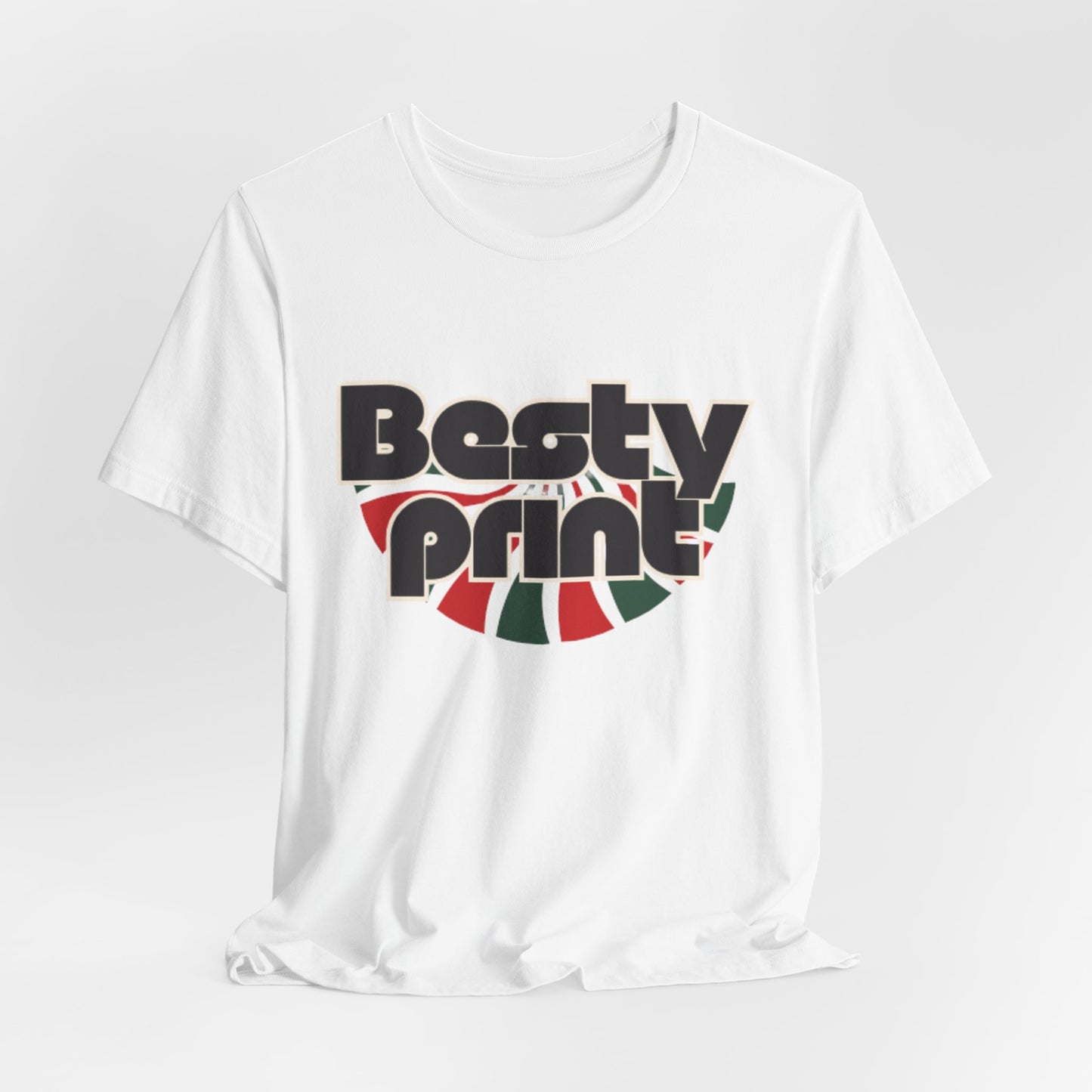Besty Print Unisex Jersey Tee - Fun and Trendy T-Shirt for Friends, Casual Wear, Gifts, Parties, Holidays