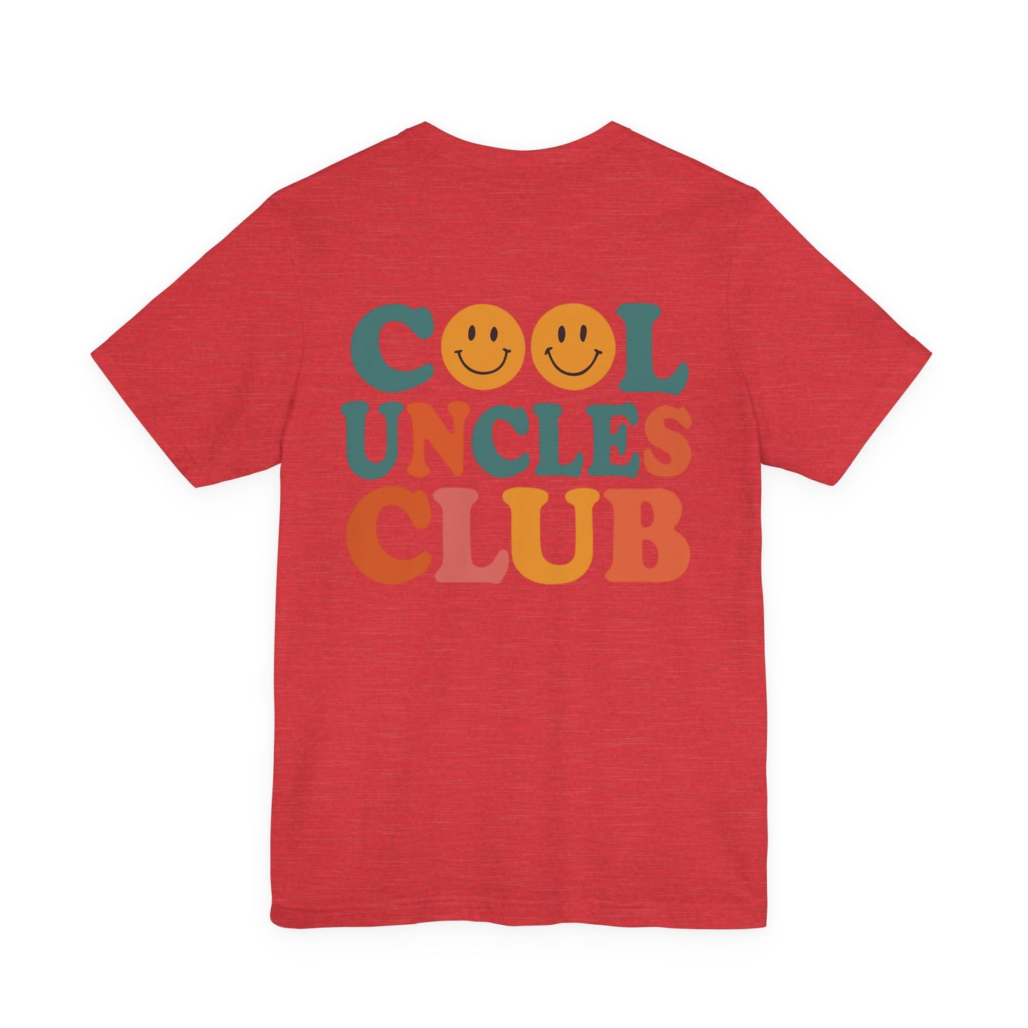 Cool Uncles Club Tee, Unisex Graphic T-Shirt, Father's Day Gift, Fun Uncle Outfit, Smiley Face Tee, Family Reunion Shirt