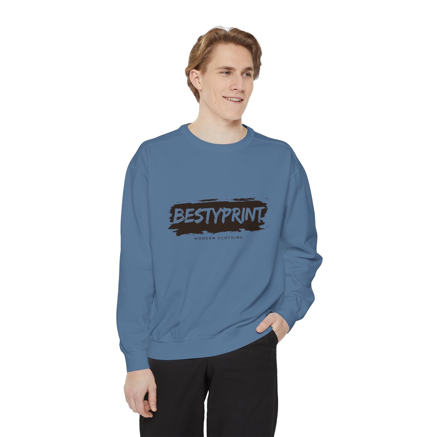 Bestie Sweatshirt, Unisex Garment-Dyed Sweatshirt, Cozy Gift for Friends, Casual Wear, Perfect for Birthdays and Celebrations