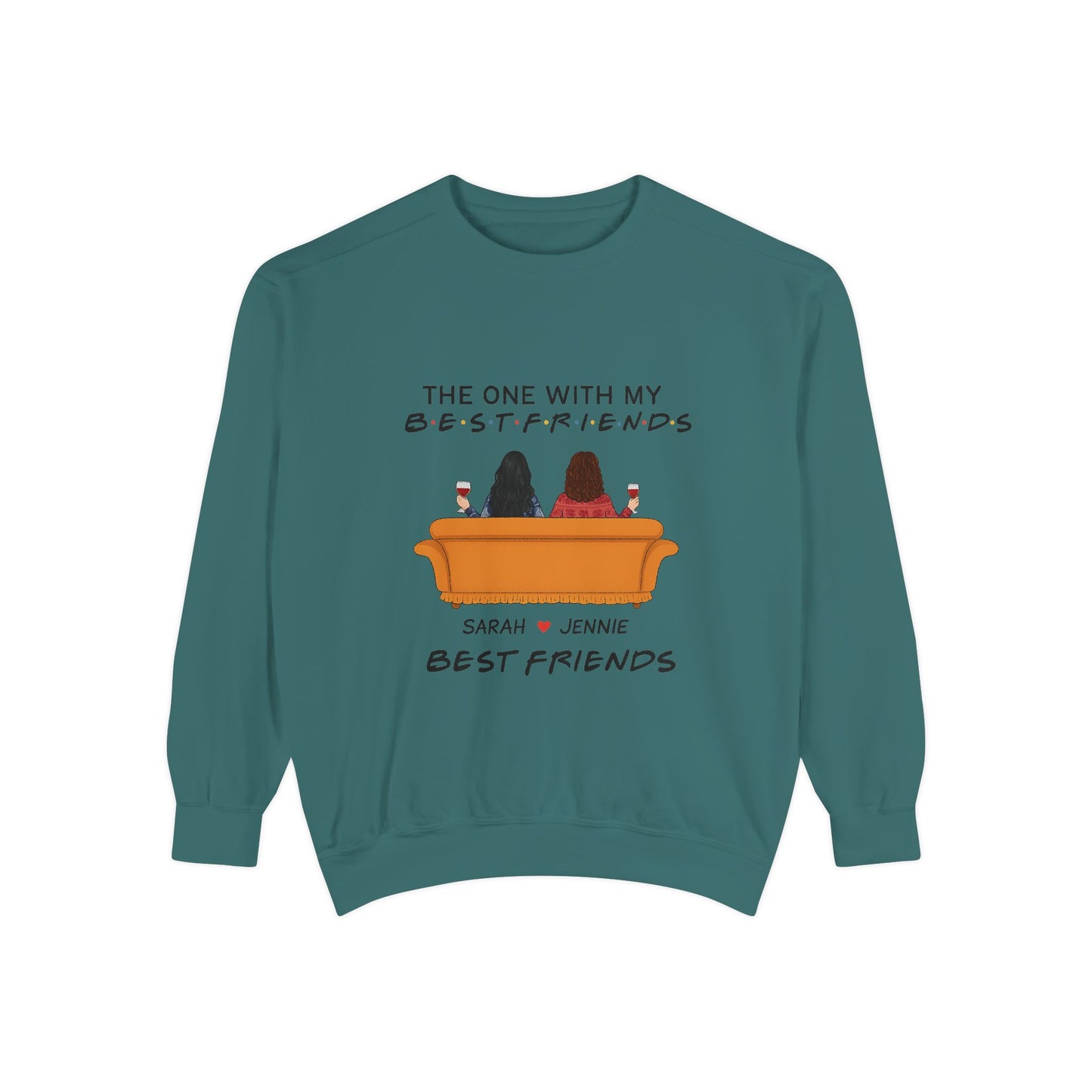 Best Friends Sweatshirt - Cozy Gift for BFFs, Friendship Day, Casual Wear, Personalized Apparel