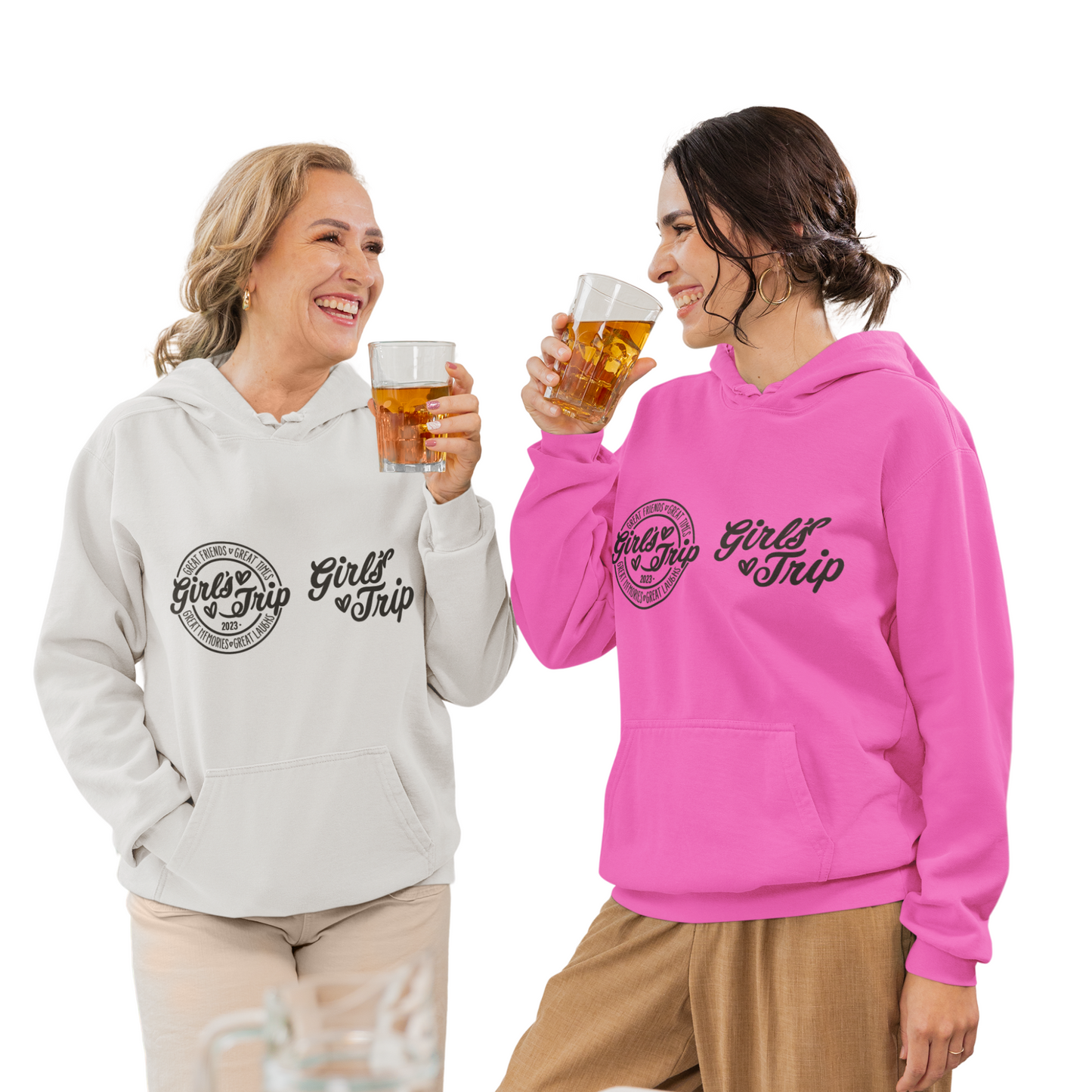 Girls' Trip Unisex Hoodie – Perfect for BFF Getaways, Travel Friends, Group Retreats, Women’s Adventure Wear, Travel Gifts