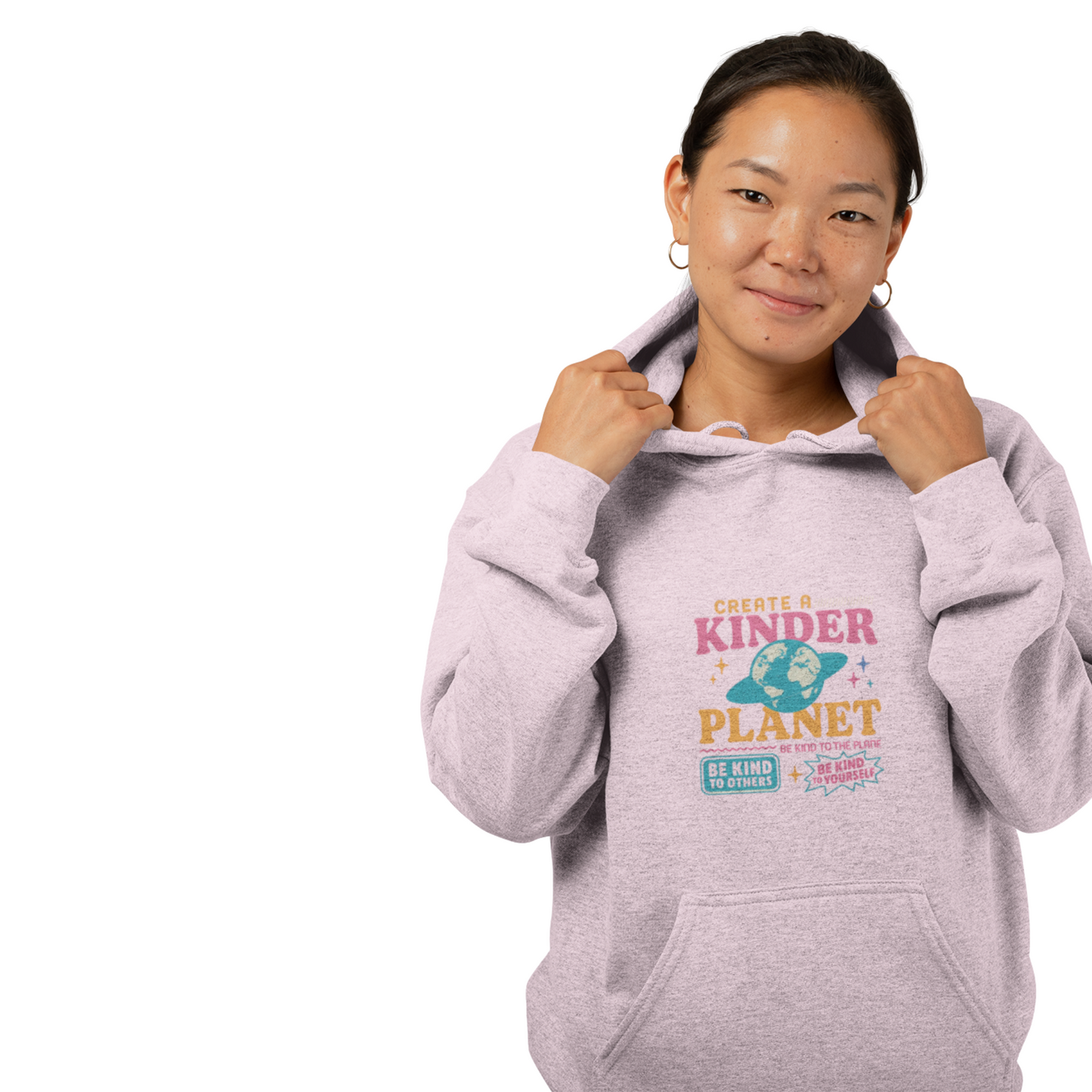Eco-Friendly Hoodie for a Kinder Planet, Unisex Sweatshirt, Sustainable Apparel Gift, Earth Day Celebration, Cozy Everyday Wear