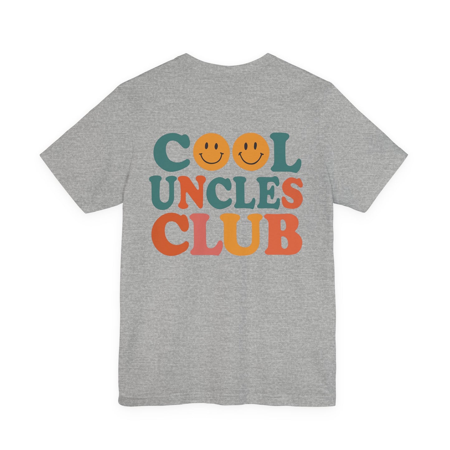 Cool Uncles Club Tee, Unisex Graphic T-Shirt, Father's Day Gift, Fun Uncle Outfit, Smiley Face Tee, Family Reunion Shirt