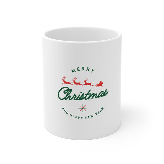 Christmas Cheer Mug - 11oz Coffee Cup, Holiday Gift, Festive Drinkware, Merry Christmas Decor, New Year Celebration