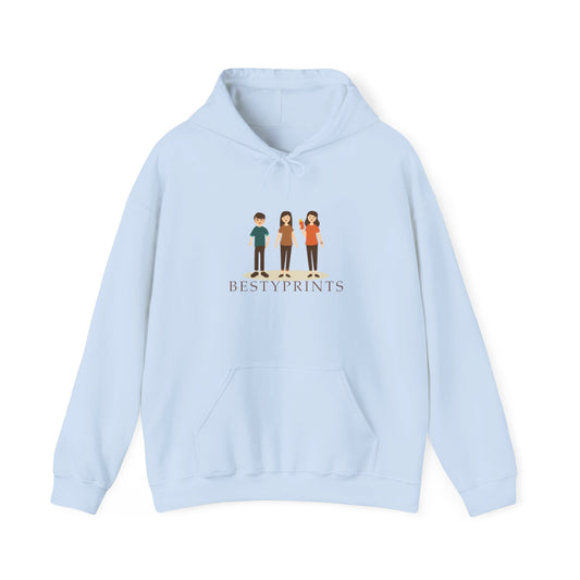 Best Friends Group Hoodie, Unisex Heavy Blend Sweatshirt, Cute Friendship Gift, Cozy Casual Wear, Ideal for Fall, Winter Celebrations
