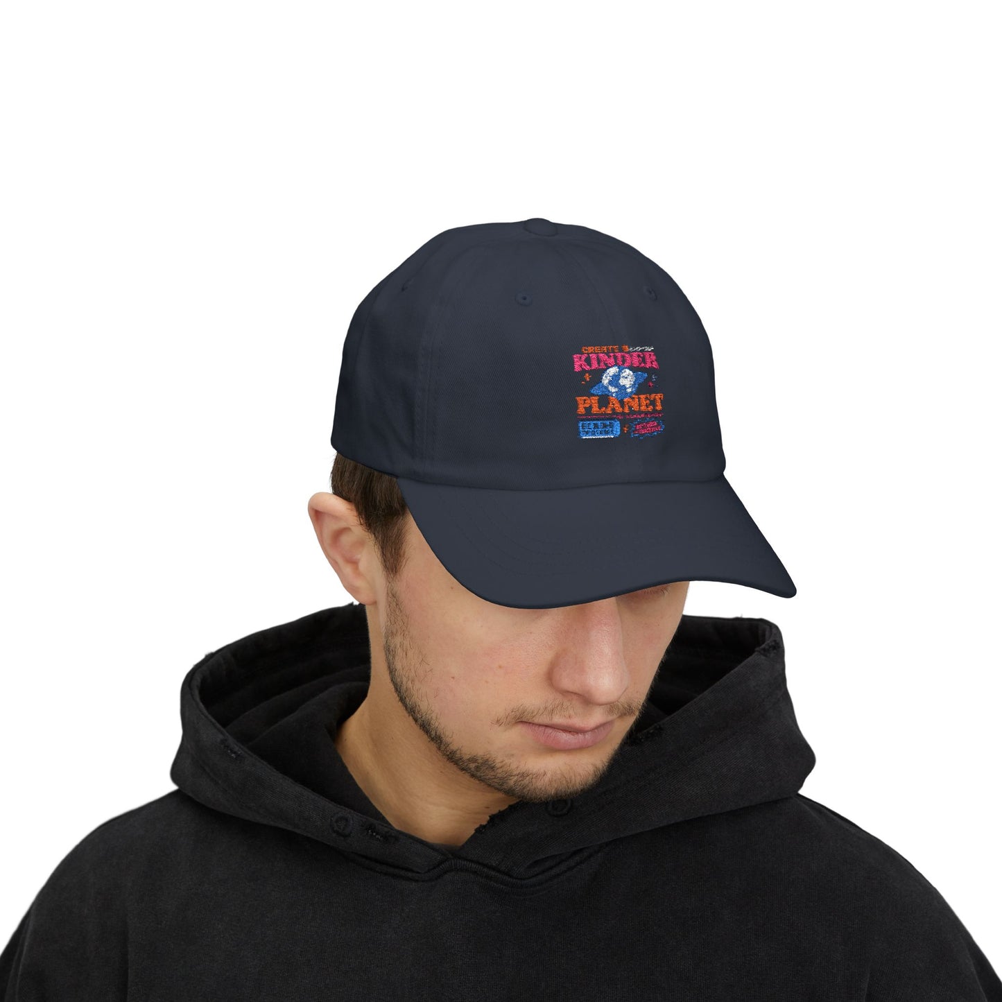 Kindness Quote Dad Cap | Classic White Baseball Hat for Outdoors, Gifts for Dad, Eco-Friendly Apparel, Great for Summer