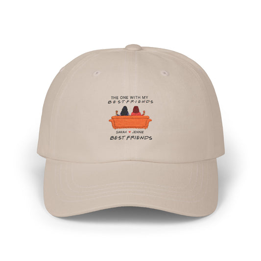 Classic Dad Cap with 'Best Friends' Design, Comfortable Everyday Hat, Gift for Dads, Friends, Casual Style, Perfect for Celebrations