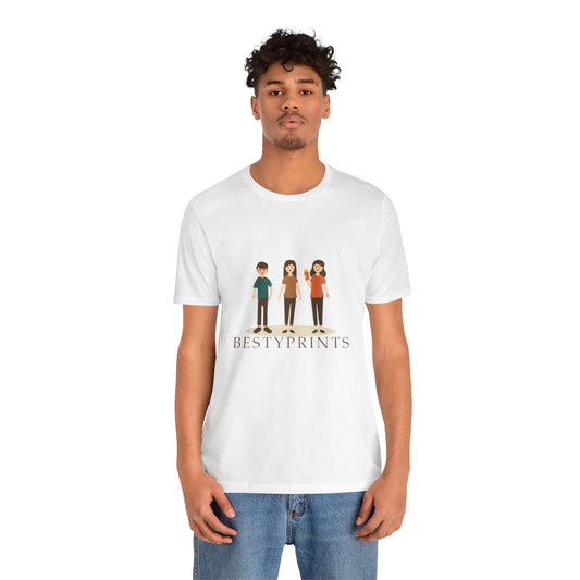 Unisex Illustration Tee - Fun, Casual Graphic T-Shirt for Friends, Birthday Gift, Family Gatherings, Best Friends Tee, Everyday Wear