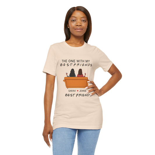 Best Friends Graphic Tee, Unisex Friendship T-Shirt, Gifts for Best Friends, Cute Casual Wear, Ideal for Birthdays, Friend Celebrations