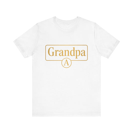 Grandpa Unisex Tee - Stylish Gift for Grandfathers, Casual Wear, Family Reunion, Birthday, Father's Day