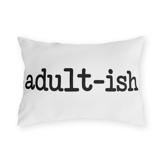 Outdoor Pillows: Adult-ish Throw Pillow, Patio Cushion, Fun Home Decor, Gift for Adults, Cozy Outdoor Living