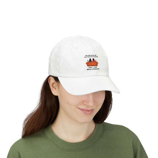 Classic Dad Cap with 'Best Friends' Design, Comfortable Everyday Hat, Gift for Dads, Friends, Casual Style, Perfect for Celebrations
