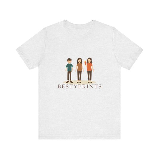 Unisex Illustration Tee - Fun, Casual Graphic T-Shirt for Friends, Birthday Gift, Family Gatherings, Best Friends Tee, Everyday Wear
