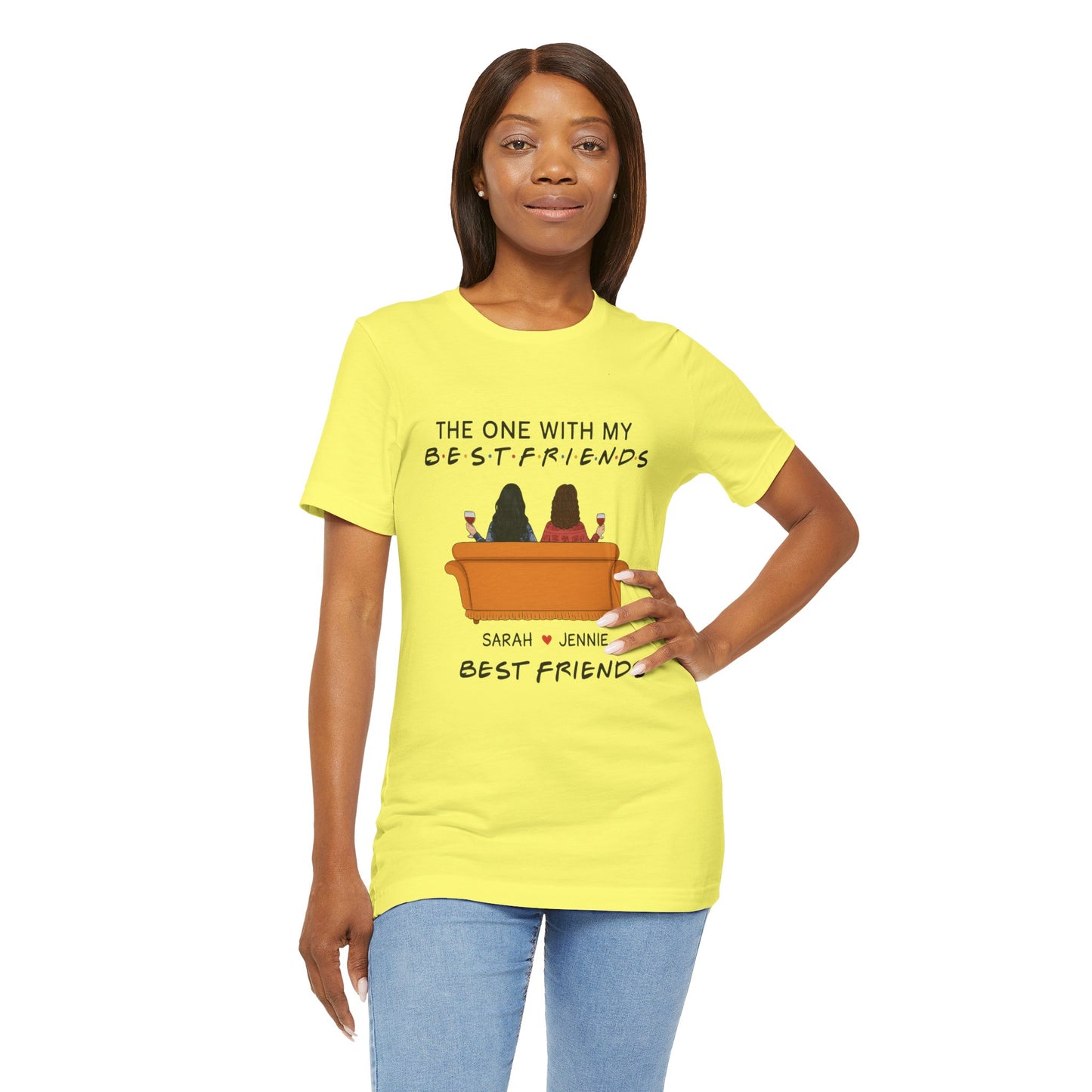 Best Friends Graphic Tee, Unisex Friendship T-Shirt, Gifts for Best Friends, Cute Casual Wear, Ideal for Birthdays, Friend Celebrations