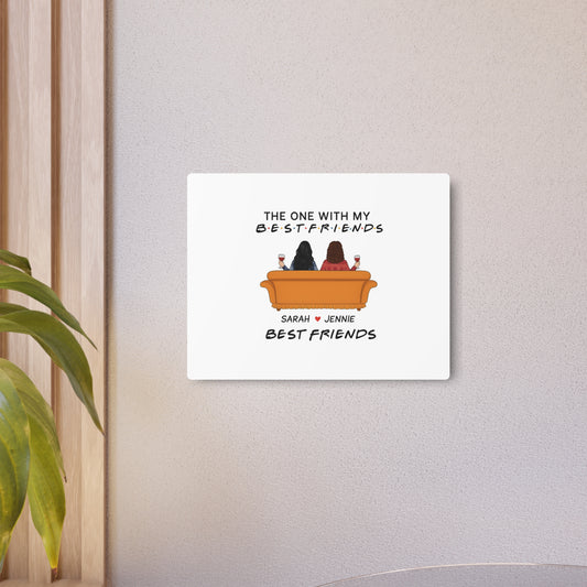 Best Friends Metal Art Sign, Friendship Decor, Best Friends Gift, Unique Wall Art, Home Decoration, Gift for Besties