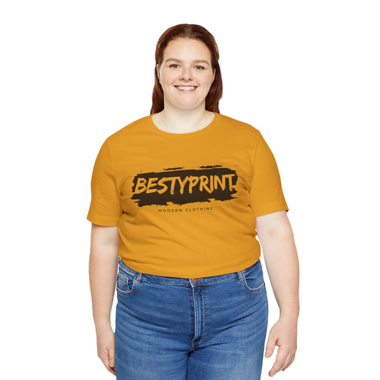 Modern Graphic Unisex Tee, Casual Streetwear, Bestyprint T-Shirt, Gift for Him or Her, Everyday Wear, Summer Fashion, Trendy Style