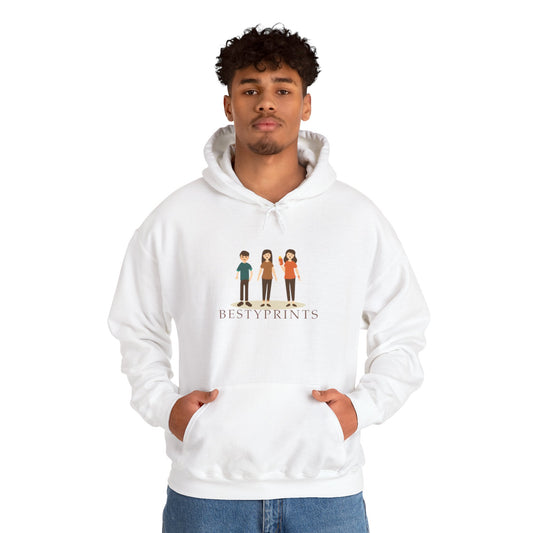 Best Friends Group Hoodie, Unisex Heavy Blend Sweatshirt, Cute Friendship Gift, Cozy Casual Wear, Ideal for Fall, Winter Celebrations