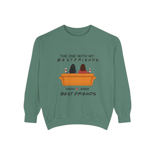 Best Friends Sweatshirt - Cozy Gift for BFFs, Friendship Day, Casual Wear, Personalized Apparel