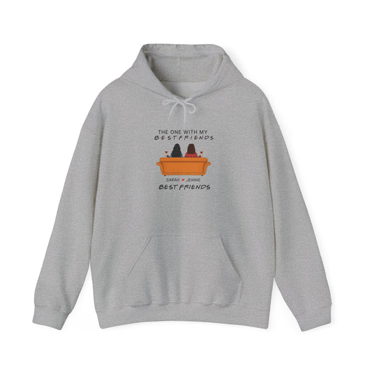Best Friends Hooded Sweatshirt - Cozy Gift for Friends, Birthday Gift, Friendship Hoodie, Casual Wear, Relaxing Sweatshirt