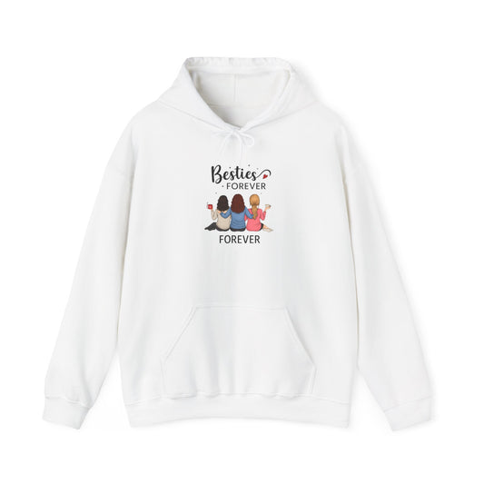 Besties Forever Hoodie, Friendship Sweatshirt, Gift for Friends, Cute Casual Wear, Cozy Unisex Pullover