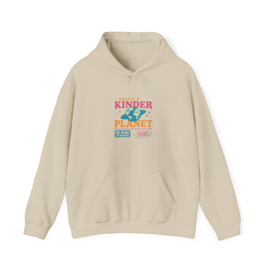 Eco-Friendly Hoodie for a Kinder Planet, Unisex Sweatshirt, Sustainable Apparel Gift, Earth Day Celebration, Cozy Everyday Wear