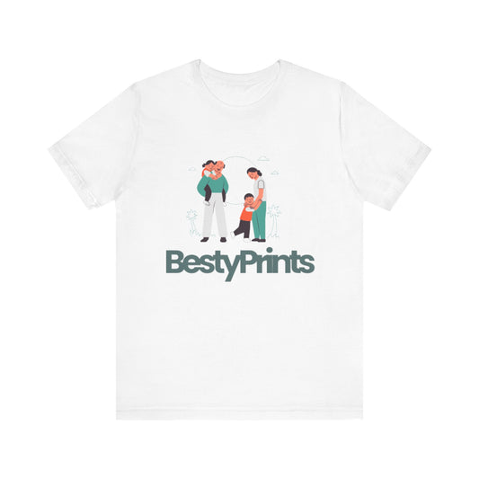 Family Bond Unisex Tee, Cute Family T-Shirt, BestyPrints Graphic Tee, Gift for Parents, Casual Family Wear