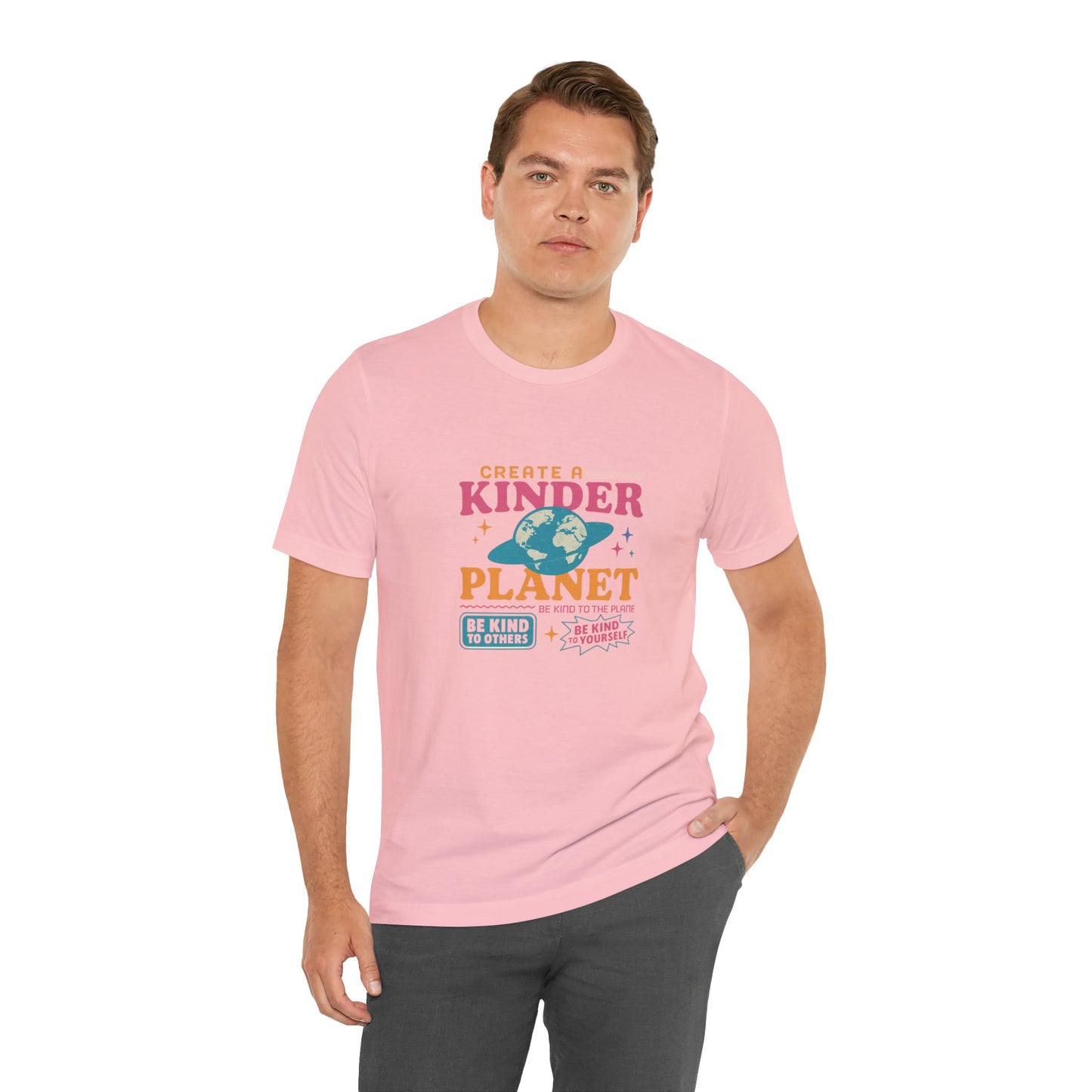 Create a Kinder Planet Tee - Unisex Jersey Tee for Eco-Conscious Individuals, Sustainable Fashion, Earth Day Gift, Positive Vibes, [...]