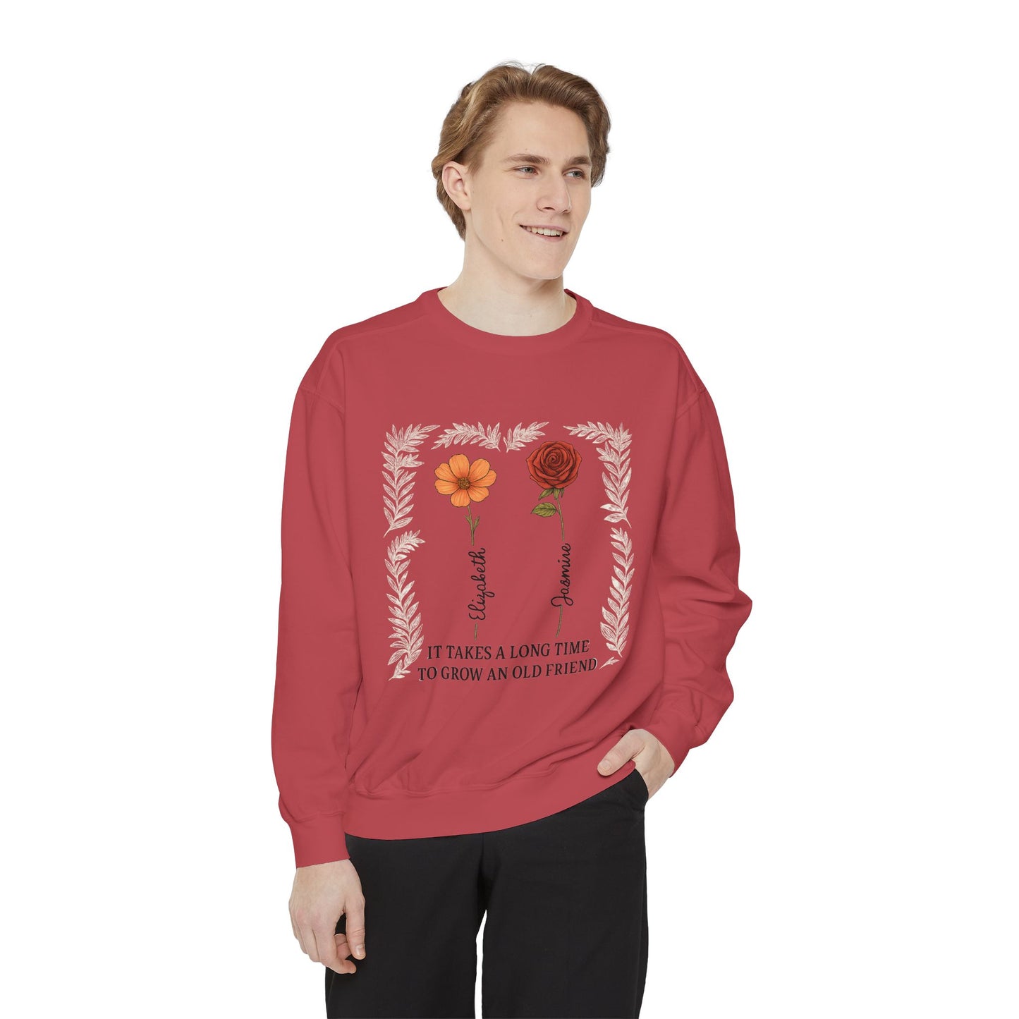 Friendship Sweatshirt - Cozy Gift, Unisex Apparel, Vintage Style, Floral Design, Perfect for Birthdays, Friendship Day