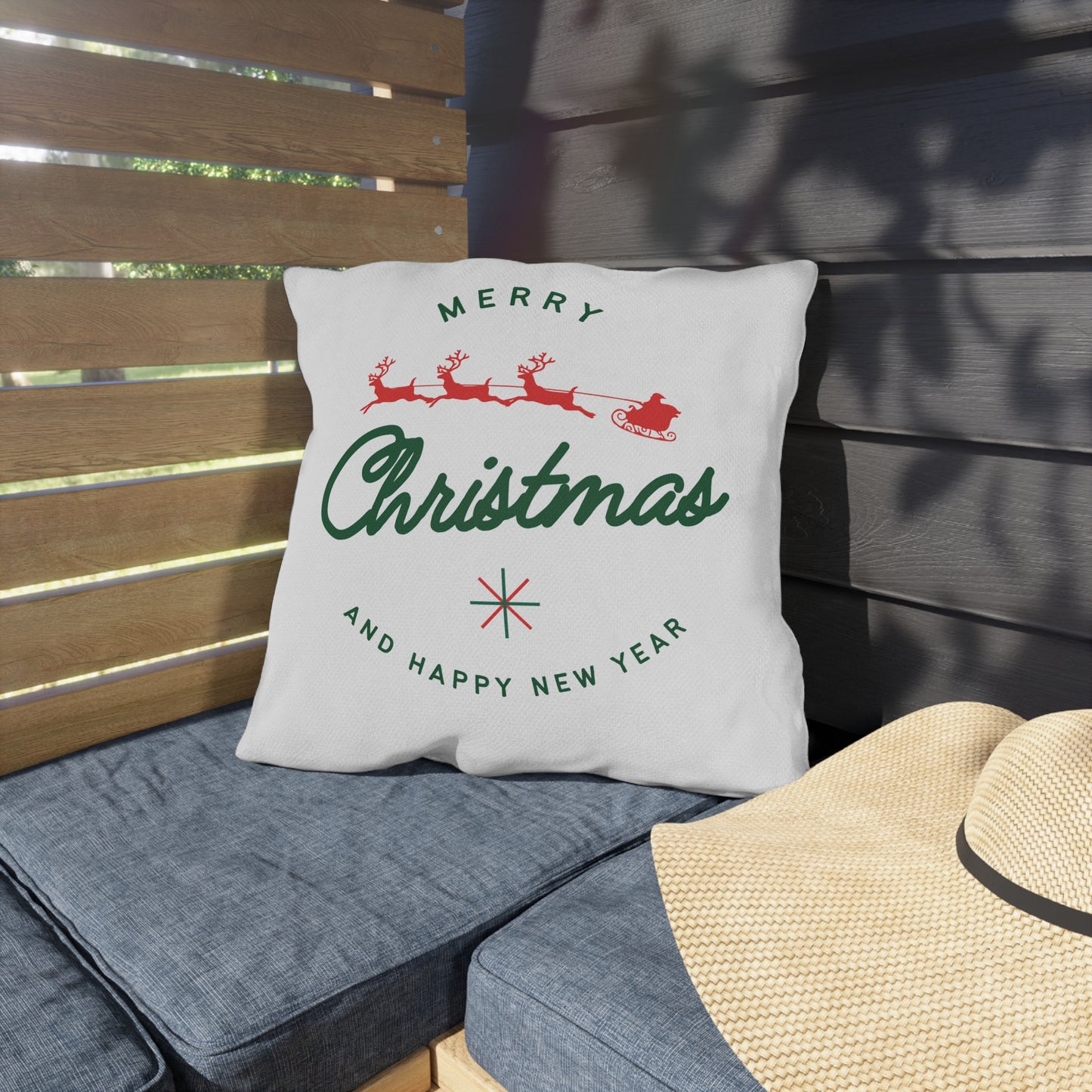 Christmas Outdoor Pillows, Holiday Decor, Patio Gifts, Seasonal Home Accents, Festive Cushion Covers, Merry Christmas Decorations