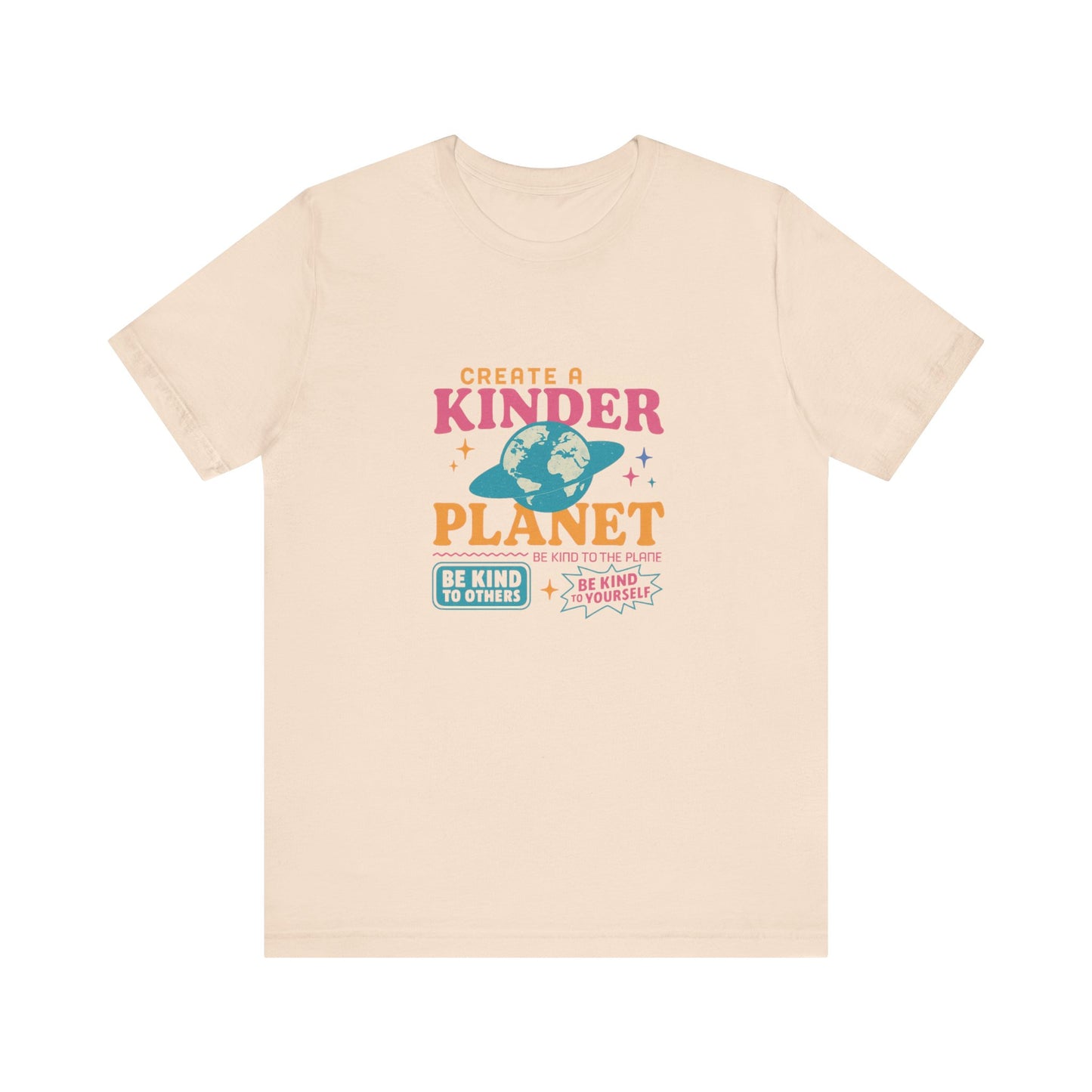 Create a Kinder Planet Tee - Unisex Jersey Tee for Eco-Conscious Individuals, Sustainable Fashion, Earth Day Gift, Positive Vibes, [...]