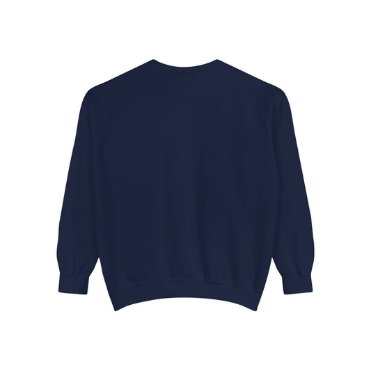Personalized Garment-Dyed Unisex Sweatshirt | Cozy, Casual, Perfect for Gifting, Everyday Wear, Holiday Celebrations
