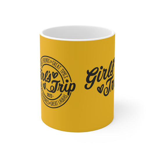 Girls' Trip Mug - Perfect for Friends Gatherings, Travel Lovers, Gifts, Fun Memories, Group Adventures