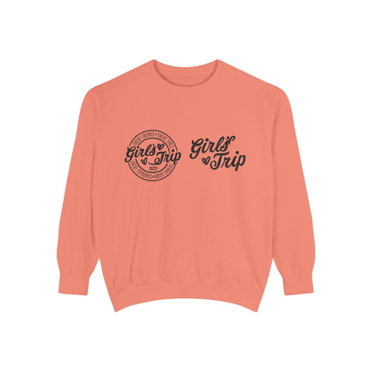 Girls Trip Unisex Sweatshirt, Cozy Girls Weekend Apparel, Perfect for Group Travel, Gift for Friends, Casual Fashion for Getaways