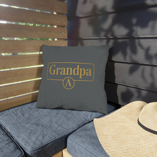 Personalized Outdoor Pillows for Grandpa, Decorative Throw Cushions, Garden Decor, Unique Gifts for Grandparents, Custom Home Accents