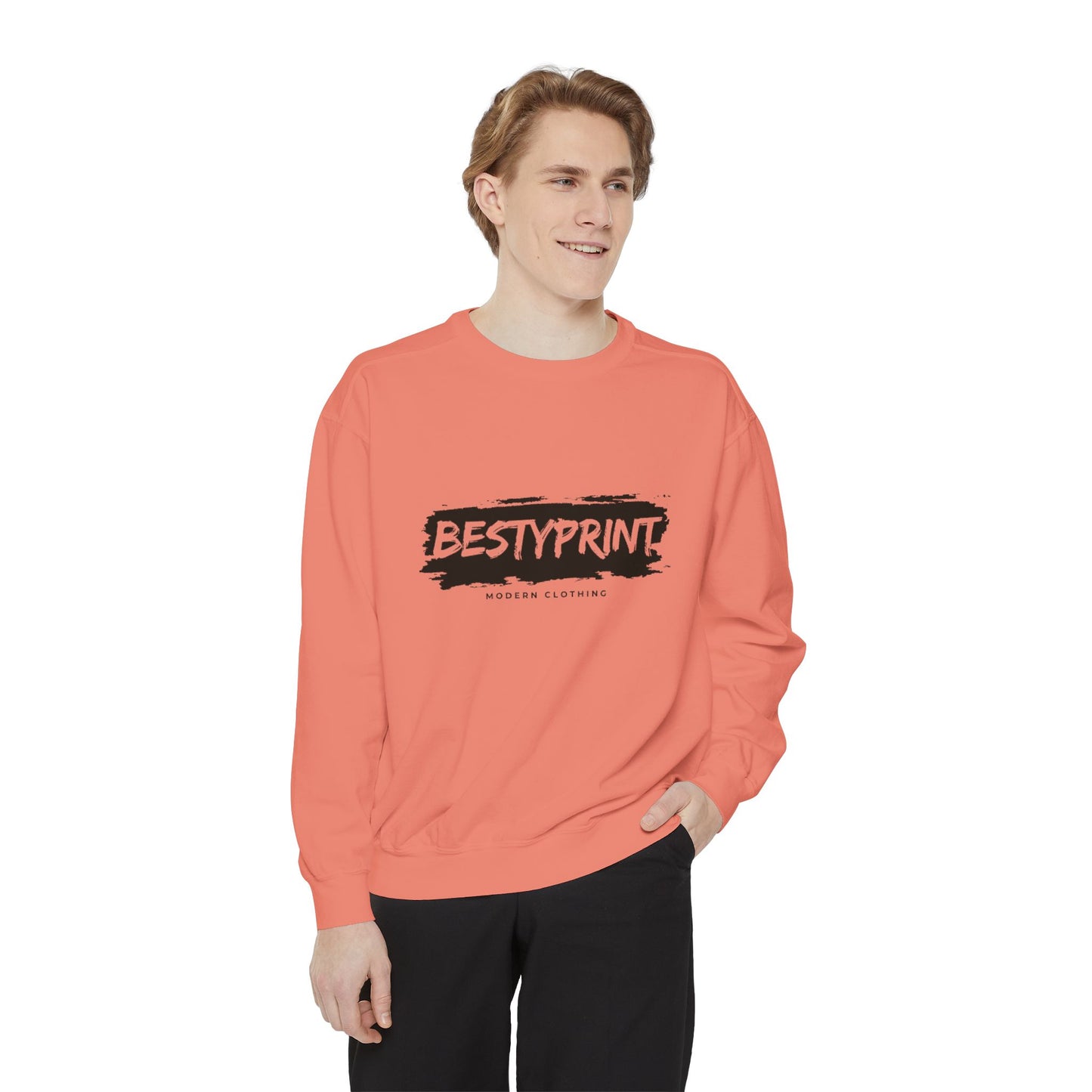 Bestie Sweatshirt, Unisex Garment-Dyed Sweatshirt, Cozy Gift for Friends, Casual Wear, Perfect for Birthdays and Celebrations