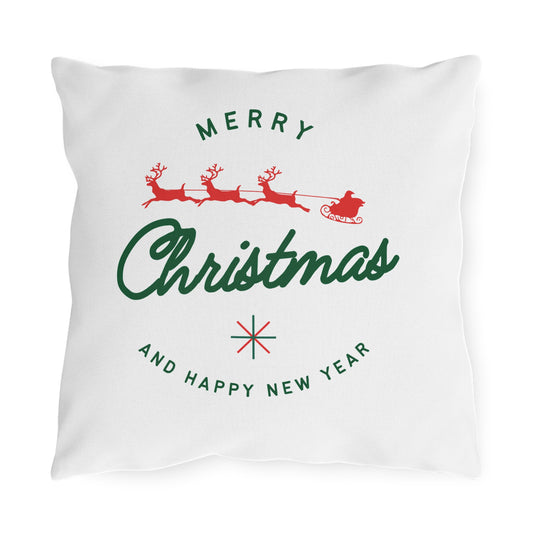 Christmas Outdoor Pillows, Holiday Decor, Patio Gifts, Seasonal Home Accents, Festive Cushion Covers, Merry Christmas Decorations