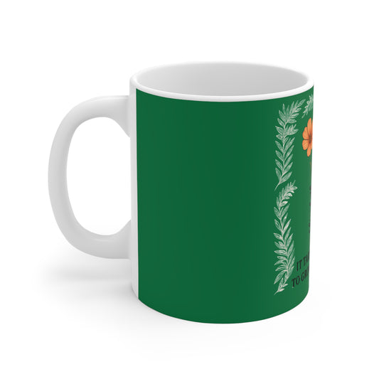 Friendship Floral Mug, Perfect Gift for Best Friends, Botanical Coffee Cup, Personalized Tea Mug, Friendship Anniversary Gift