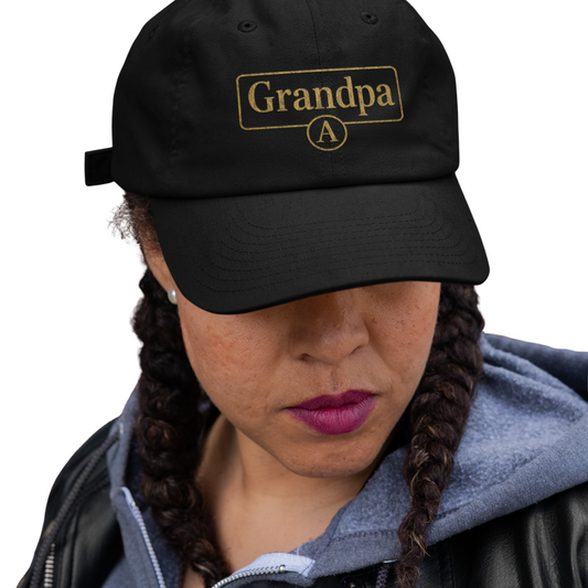 Classic Dad Cap with 'Grandpa' Design – Perfect Gift for Father's Day, Casual Outings, Playful Statement, Dad's Birthday, Summer Fun