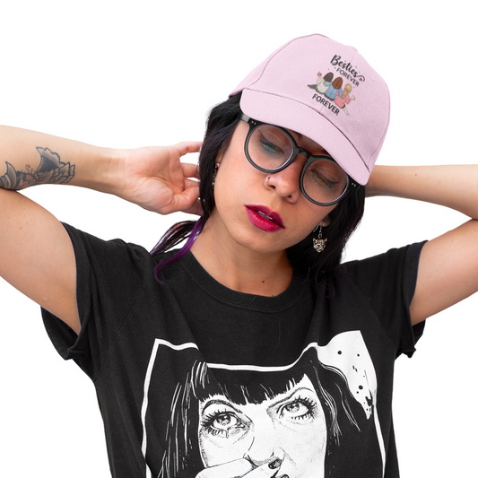 Besties Forever Classic Dad Cap, Cute Hat for Best Friends, Casual Gift, Fun Accessory for Celebrations, Trendy Everyday Wear